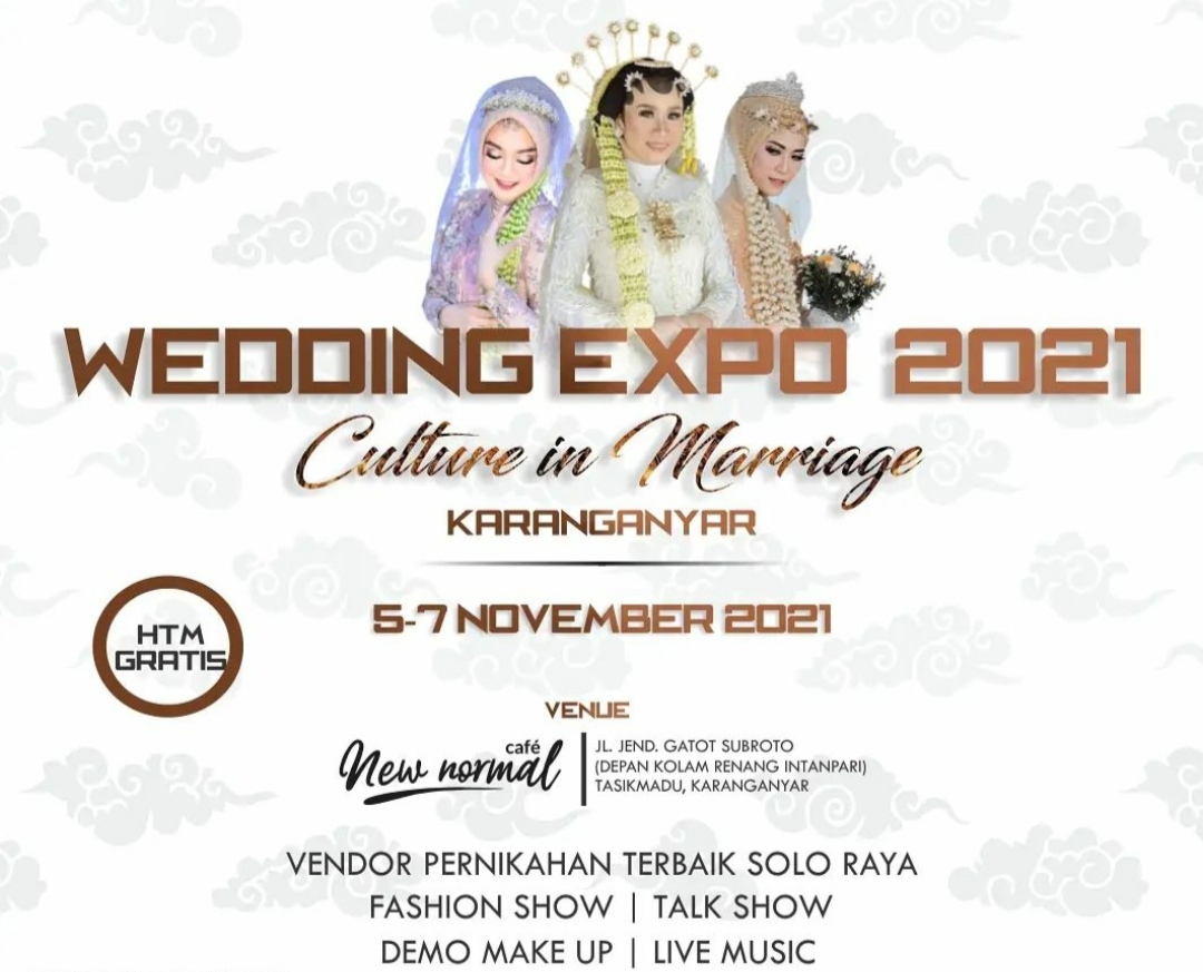 Wedding Expo Karanganyar 2021 di New Normal Cafe, Catat Tanggalnya